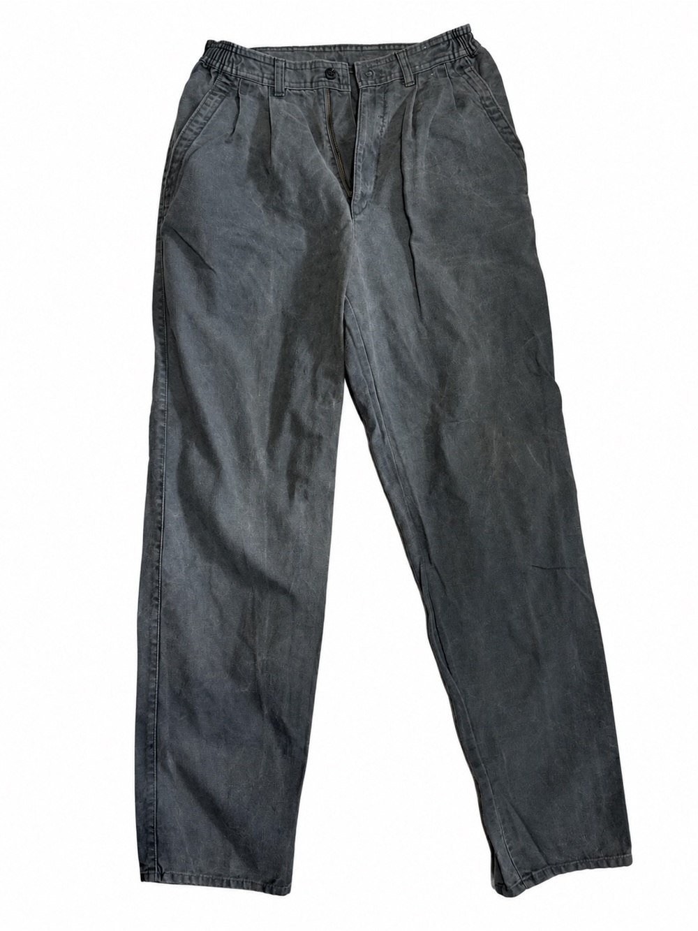 Vintage 90s Brittania Gray Acid Wash Straight Leg Pants W32 L34